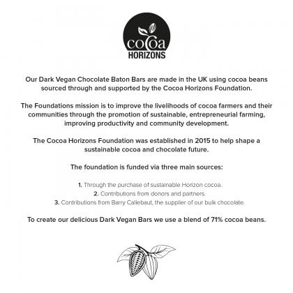 Eco Range - Eco 3 Baton Bar Box - Vegan Dark Chocolate - 71% Cocoa