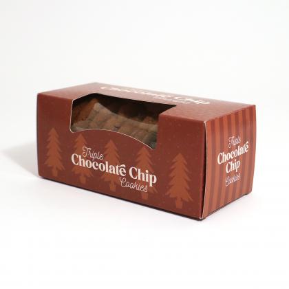Winter Collection - Eco Biscuit Box - Triple Chocolate Chip Biscuits