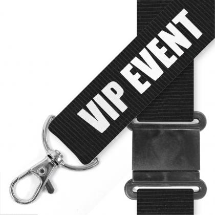 25mm Flat Polyester lanyard