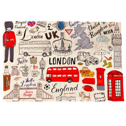 'Ultra-Colour' Tea Towel. Eco-Friendly, Recycled Tea Towel – Full Colour