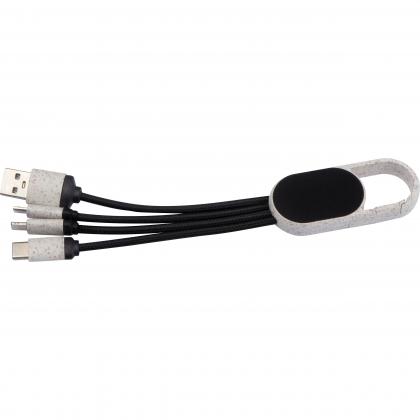 3 in 1 wheatstraw charging cable