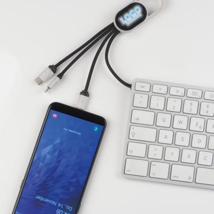 3 in 1 wheatstraw charging cable