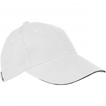 6-panel sandwich baseball cap