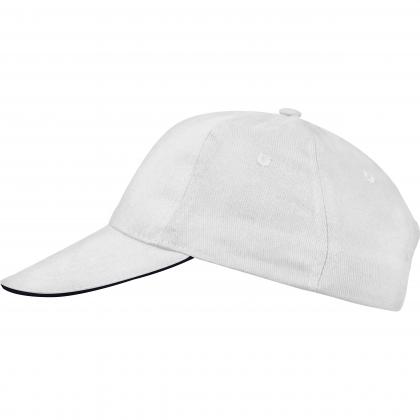 6-panel sandwich baseball cap