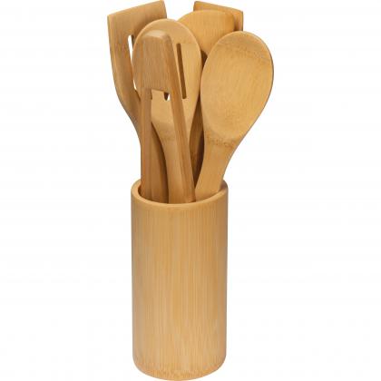 7-piece bamboo cookware set