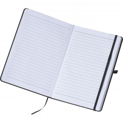 A5 notebook with lined pages
