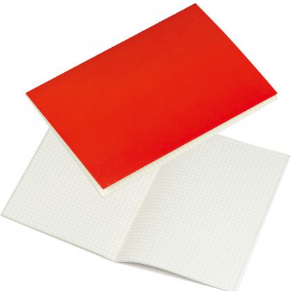 A5 notebook with plaid sheets