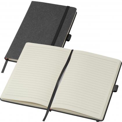 A5 notebook with recycled leather cover