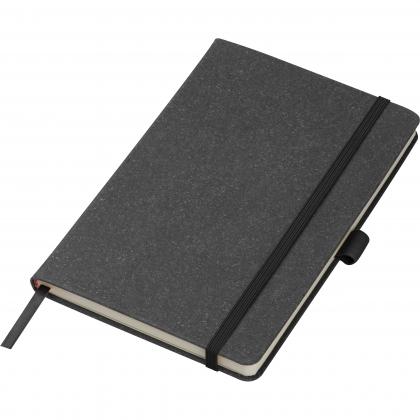 A5 notebook with recycled leather cover