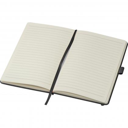 A5 notebook with recycled leather cover