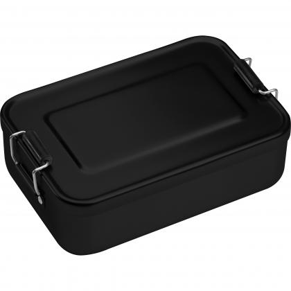 Aluminium lunch box with closure