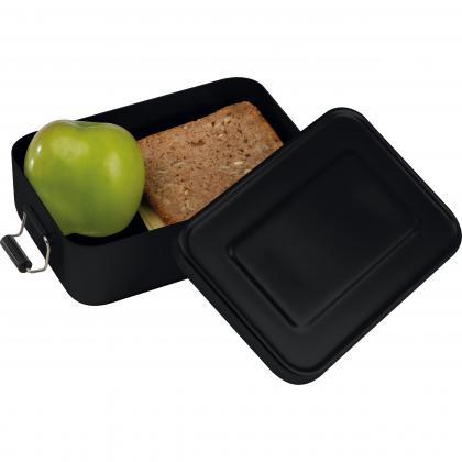 Aluminium lunch box with closure