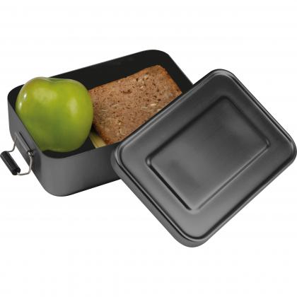 Aluminium lunch box with closure