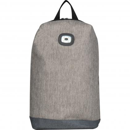Backpack with integrated LED light