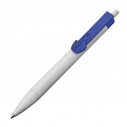 Ball pen with 2D hands clip