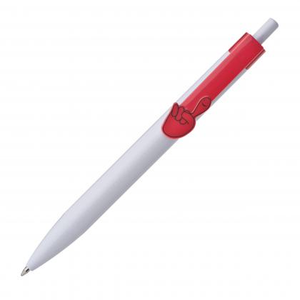 Ball pen with 2D hands clip Ball pen with 2D hands clip