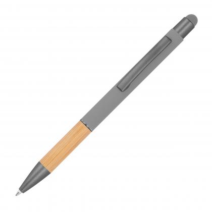 Ball pen with bamboo grip zone