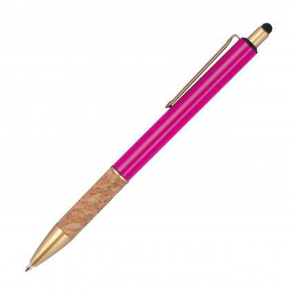 Ball pen with cork grip zone Ball pen with cork grip zone
