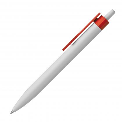Ball pen with finger pointer clip