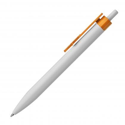 Ball pen with finger pointer clip