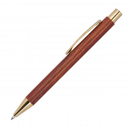 Ballpen with wooden coating