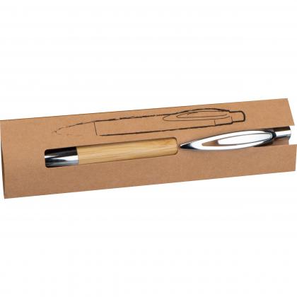 Bamboo ballpen with sharp clip
