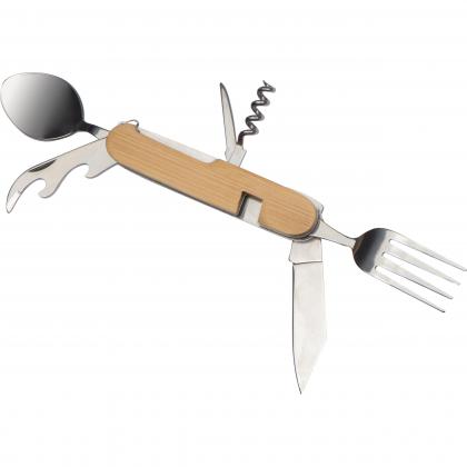 bamboo camping cutlery