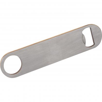 Bamboo-metal bottle opener