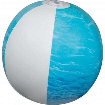 Beach ball in sea look