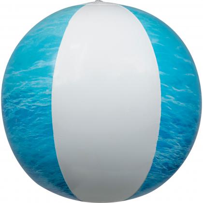 Beach ball in sea look