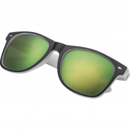 Bicoloured sunglasses with mirrored lenses