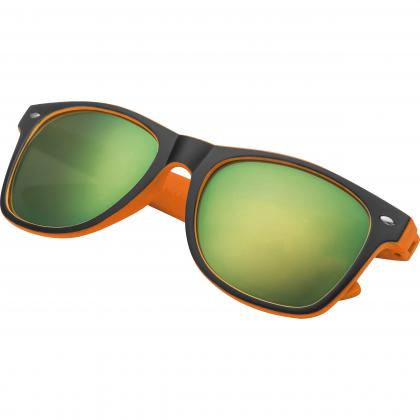 Bicoloured sunglasses with mirrored lenses