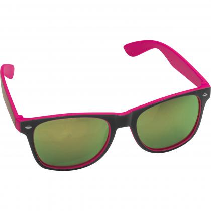 Bicoloured sunglasses with mirrored lenses