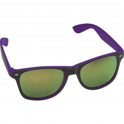 Bicoloured sunglasses with mirrored lenses