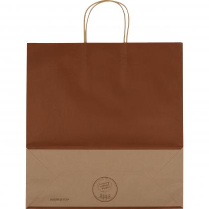 Big recycled paperbag with 2 handles