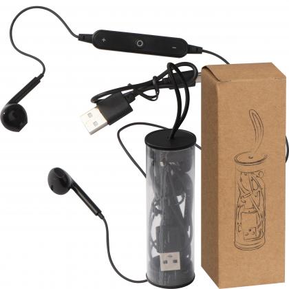 Bluetooth headset in transparent case