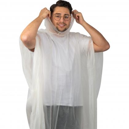 Compostable rain poncho