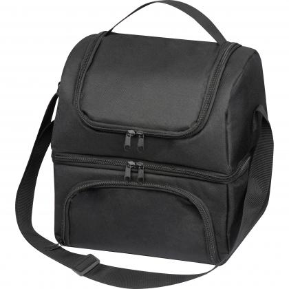 Cooler bag with 2 compartments - includes a glass foodcontainer