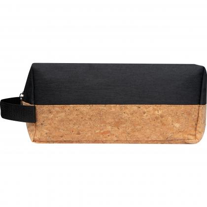 Cosmetic bag with cork bottom