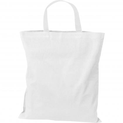 Cotton bag with short handles