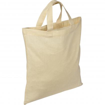 Cotton bag with short handles
