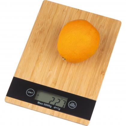 Digital bamboo kitchen scale