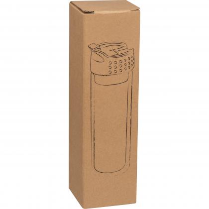 Double wall glass bottle. leakproof