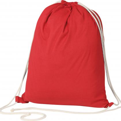 ECO Tex standard 100 certified Gymbag from environmentally friendly cotton (140g/m)