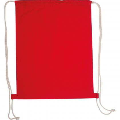 ECO Tex standard 100 certified Gymbag from environmentally friendly cotton (140g/m)