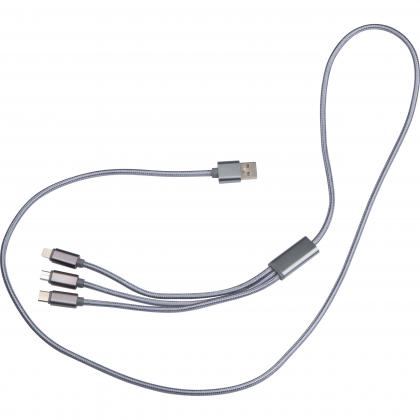 Extralong charging cable. USB. Micro-USB. C-Type and light