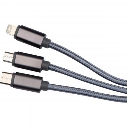 Extralong charging cable. USB. Micro-USB. C-Type and light
