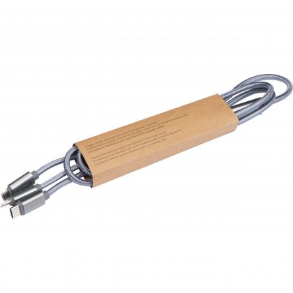 Extralong charging cable. USB. Micro-USB. C-Type and light