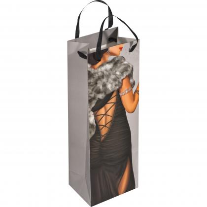 Gift bag man/woman - size for a wine bottle