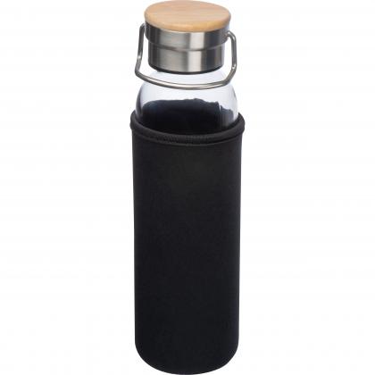 Glass bottle with neoprene sleeve. 600ml